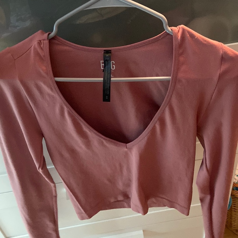 UO BDG spandex low neck top